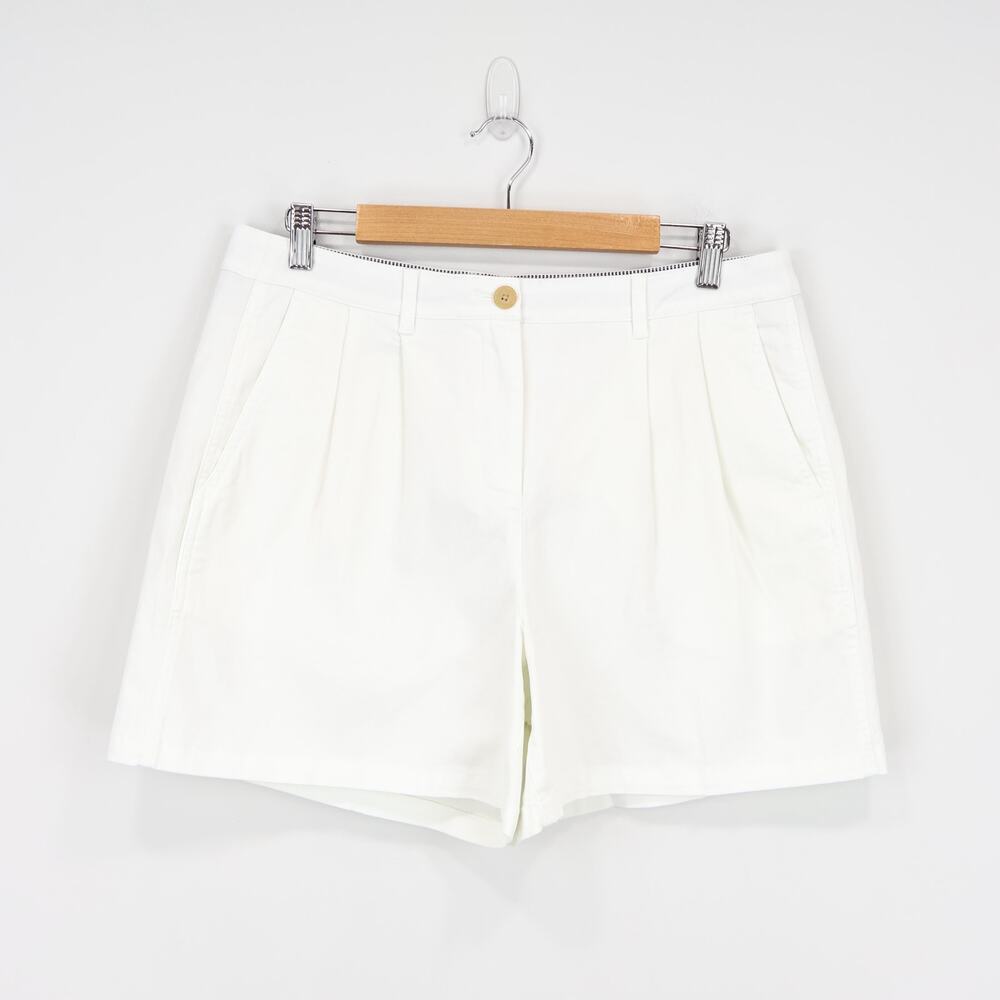 J.Crew 3" Pleated Heritage Chino Short White Size 10 NWT - Picture 2 of 7